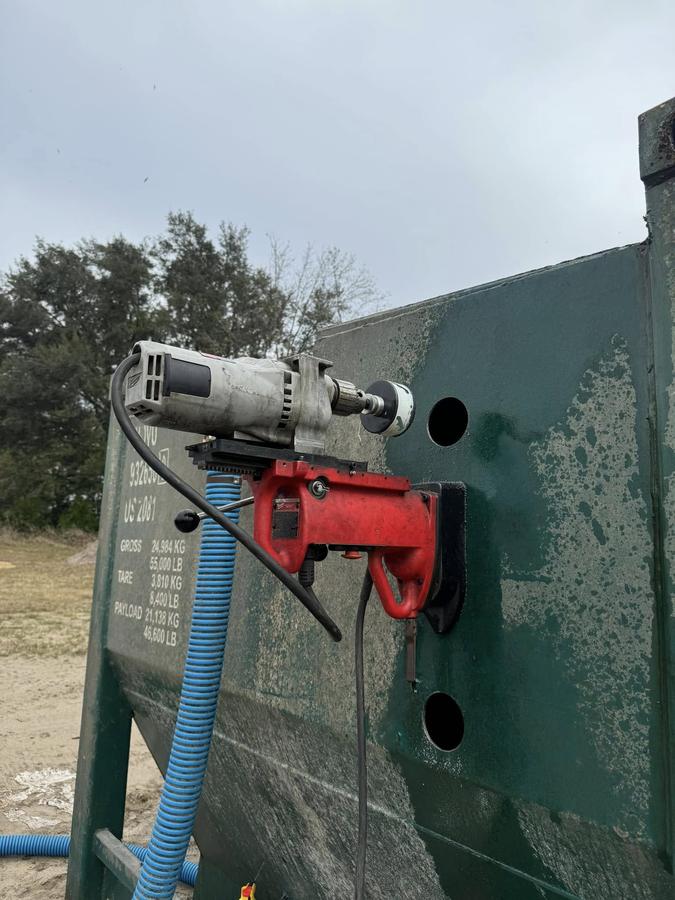 Hydraulic component pulled from a machine for repair